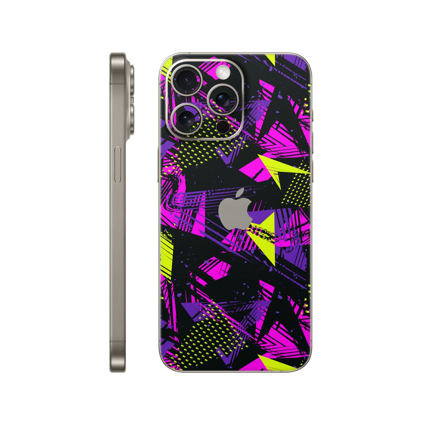 Folie de protectie iPhone 15 Pro, eSkins Signature, Skin Urban Graffiti