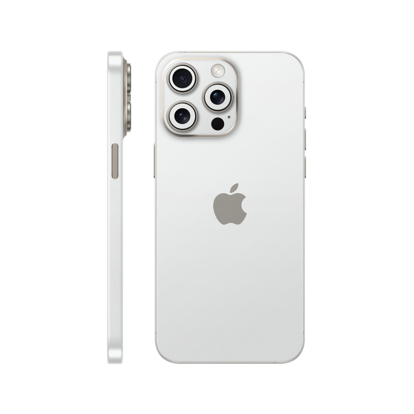 Folie de protectie iPhone 15 Pro, eSkins Unique, Skin Mat Alb