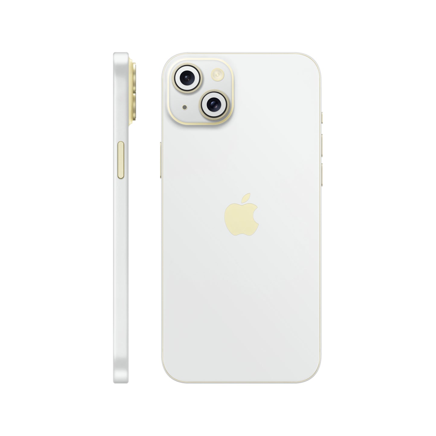 Folie de protectie iPhone 15, eSkins Unique, Skin Mat Alb