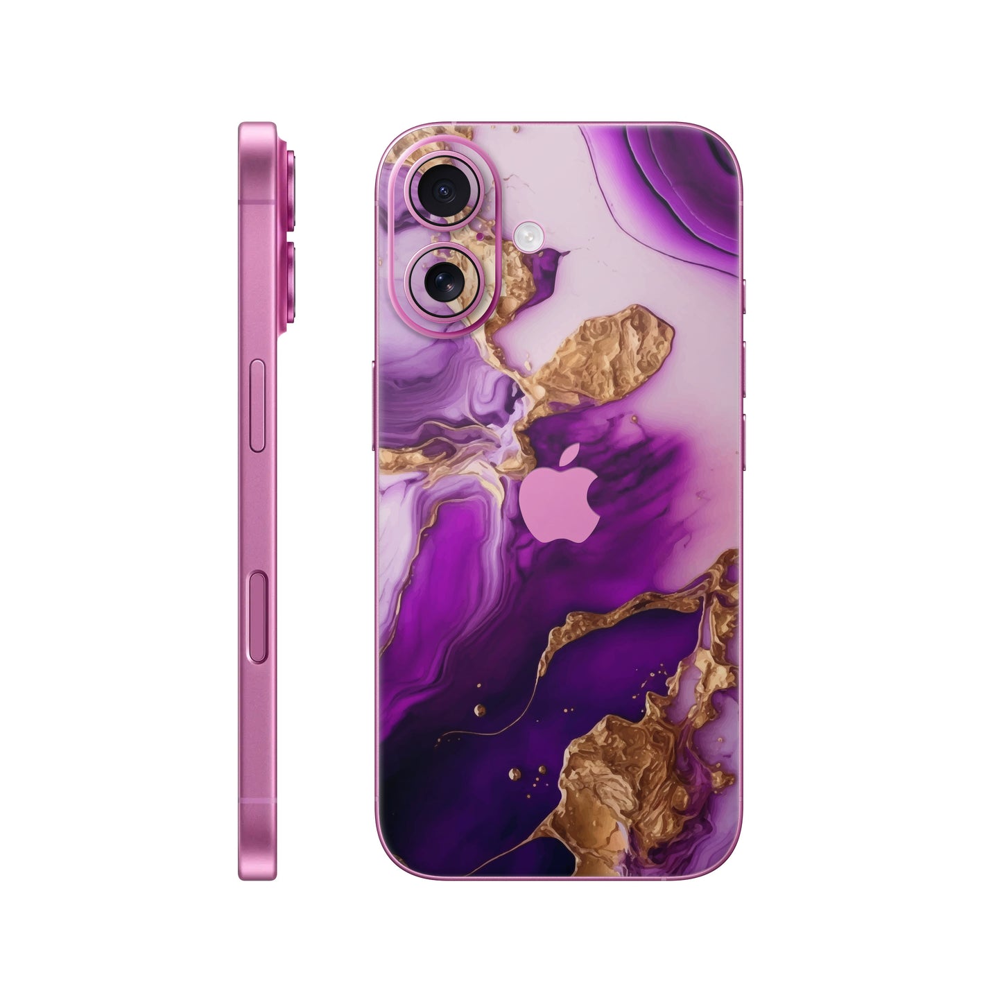 Folie de protectie iPhone 16, eSkins Signature, Skin Amethyst Dream