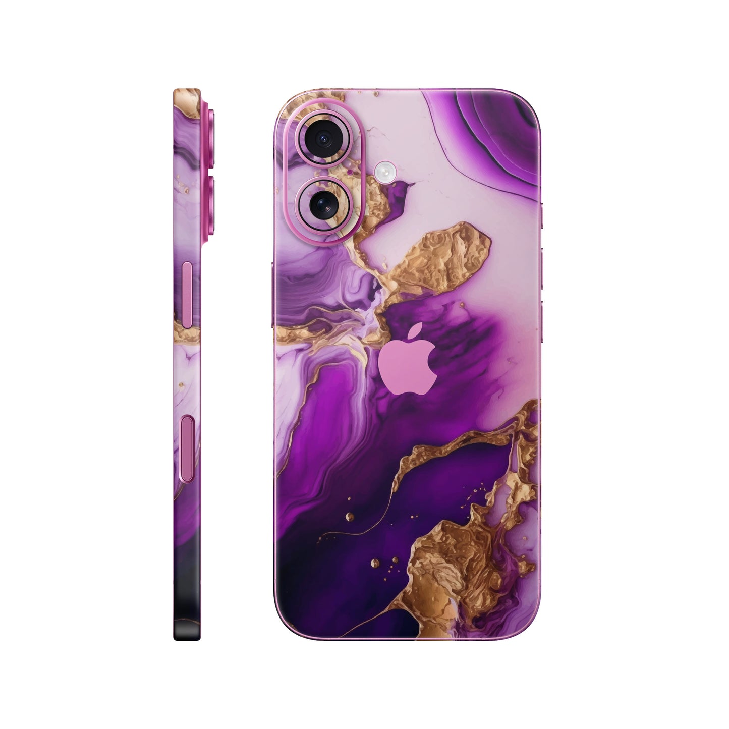 Folie de protectie iPhone 16, eSkins Signature, Skin Amethyst Dream