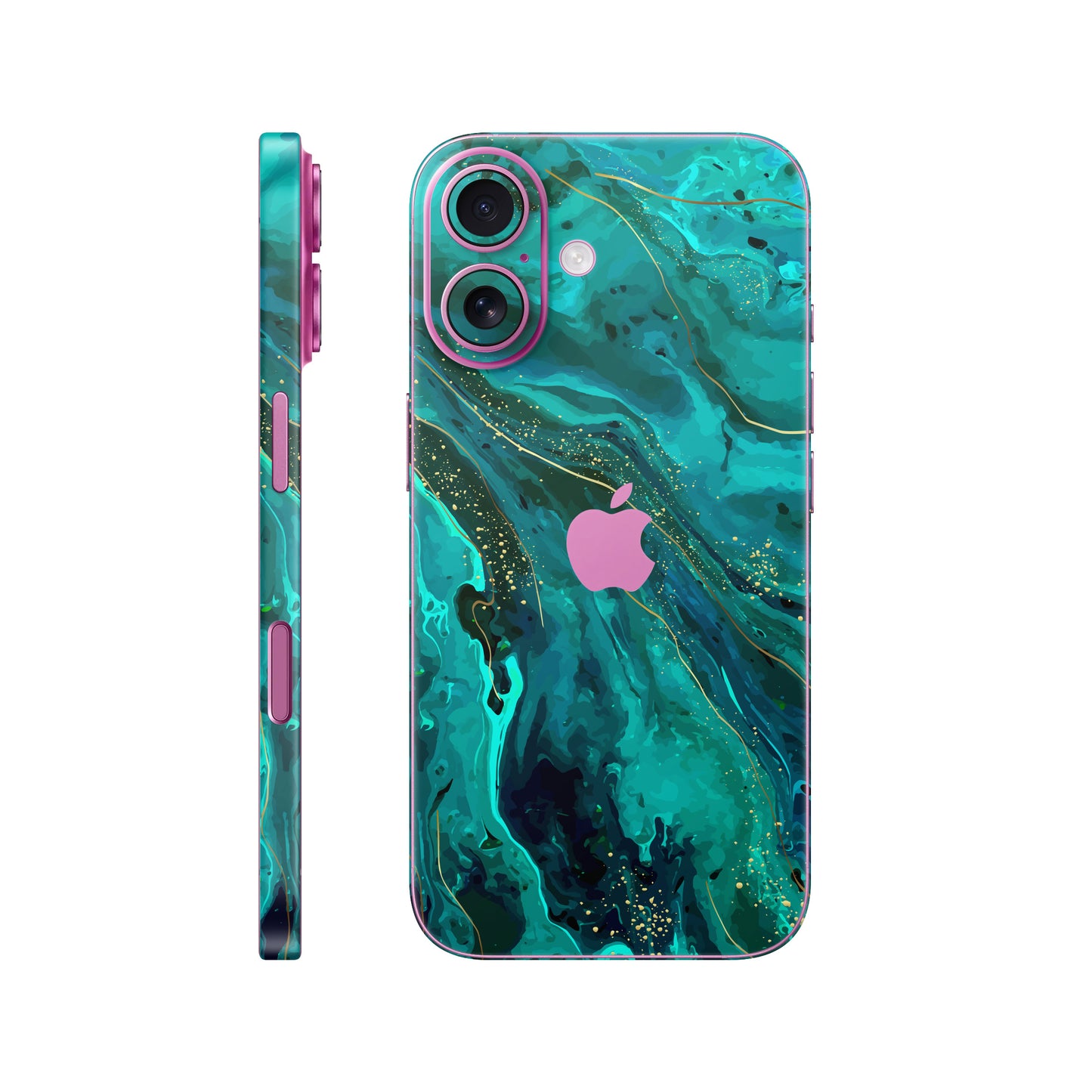 Folie de protectie iPhone 16, eSkins Signature, Skin Celestial Lagoon