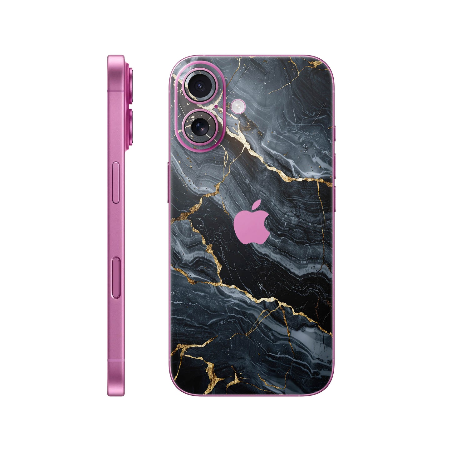 Folie de protectie iPhone 16, eSkins Signature, Skin Gilded Abyss