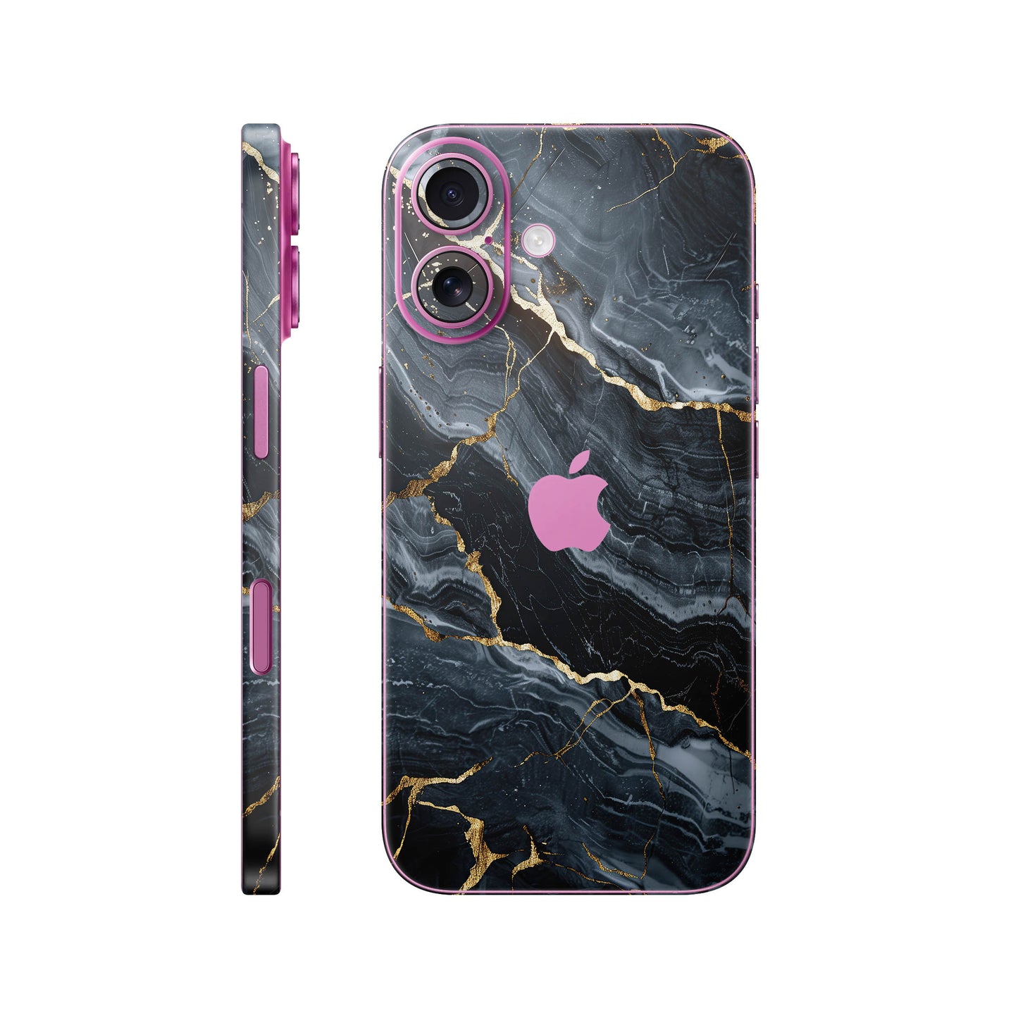 Folie de protectie iPhone 16, eSkins Signature, Skin Gilded Abyss