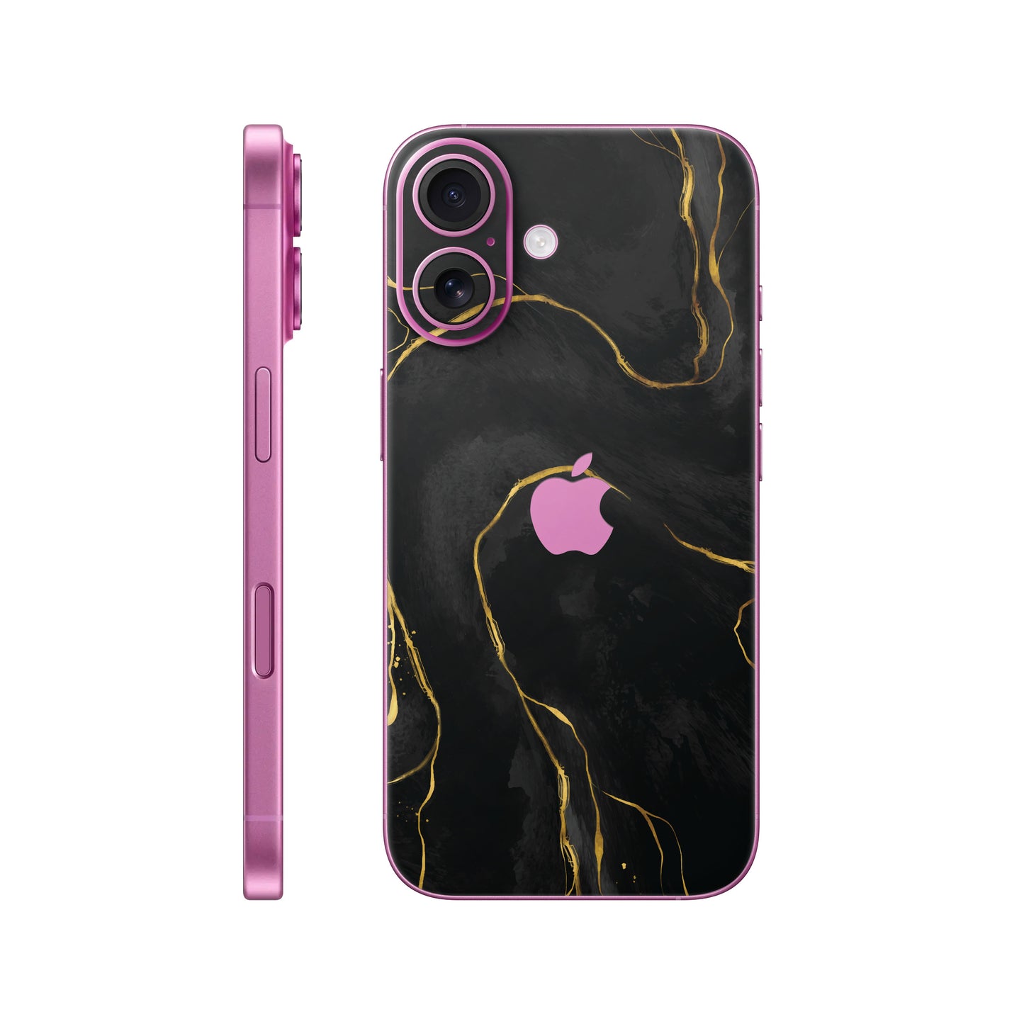 Folie de protectie iPhone 16, eSkins Signature, Skin Golden Onyx