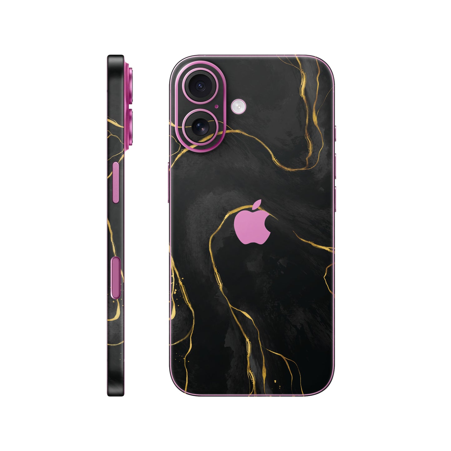 Folie de protectie iPhone 16, eSkins Signature, Skin Golden Onyx