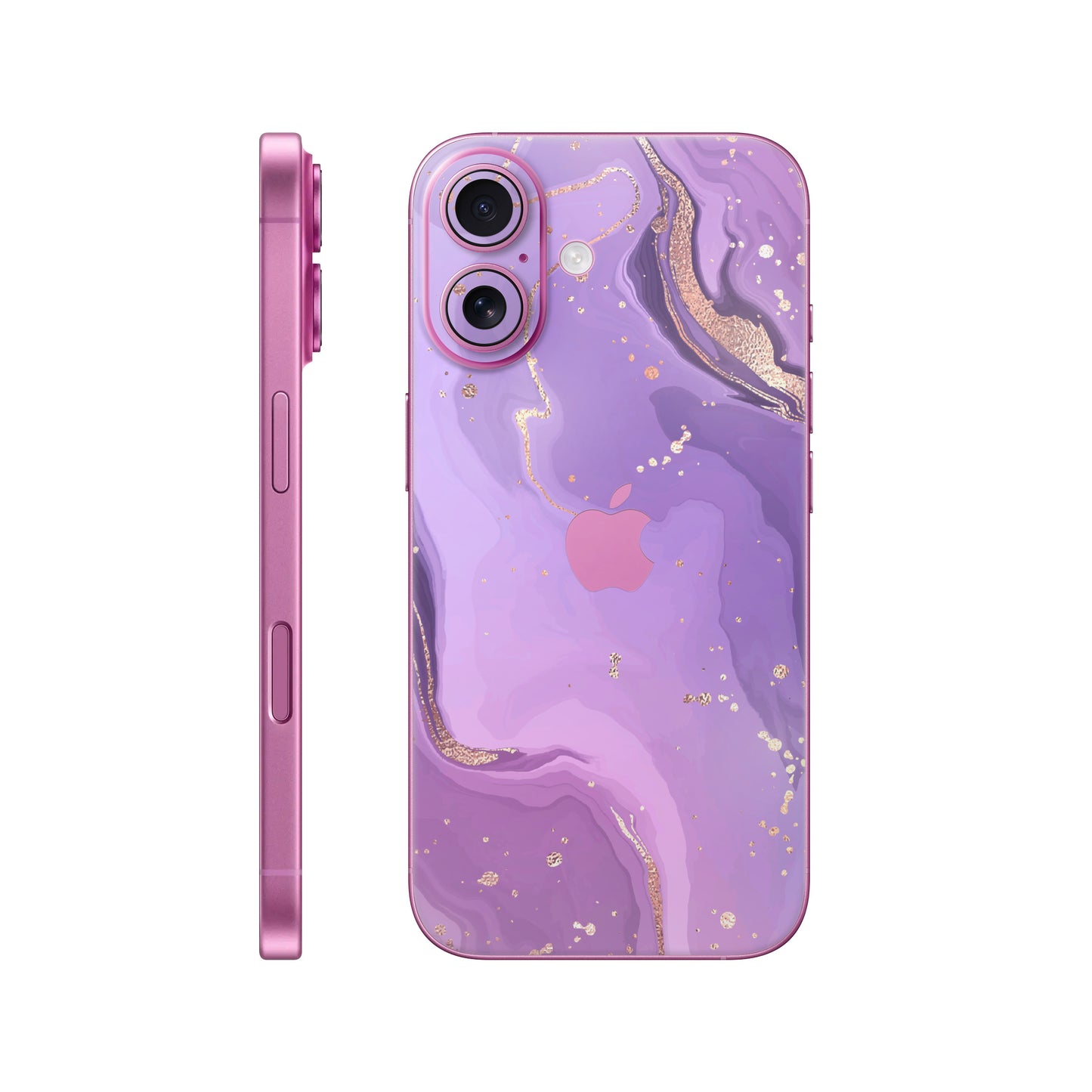 Folie de protectie iPhone 16, eSkins Signature, Skin Lavender Swirl