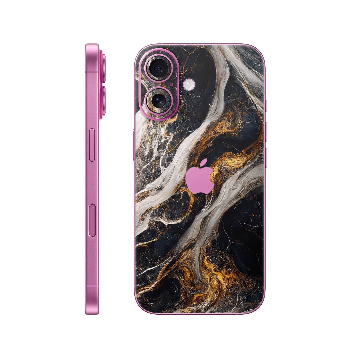 Folie de protectie iPhone 16, eSkins Signature, Skin Luxe Nebula
