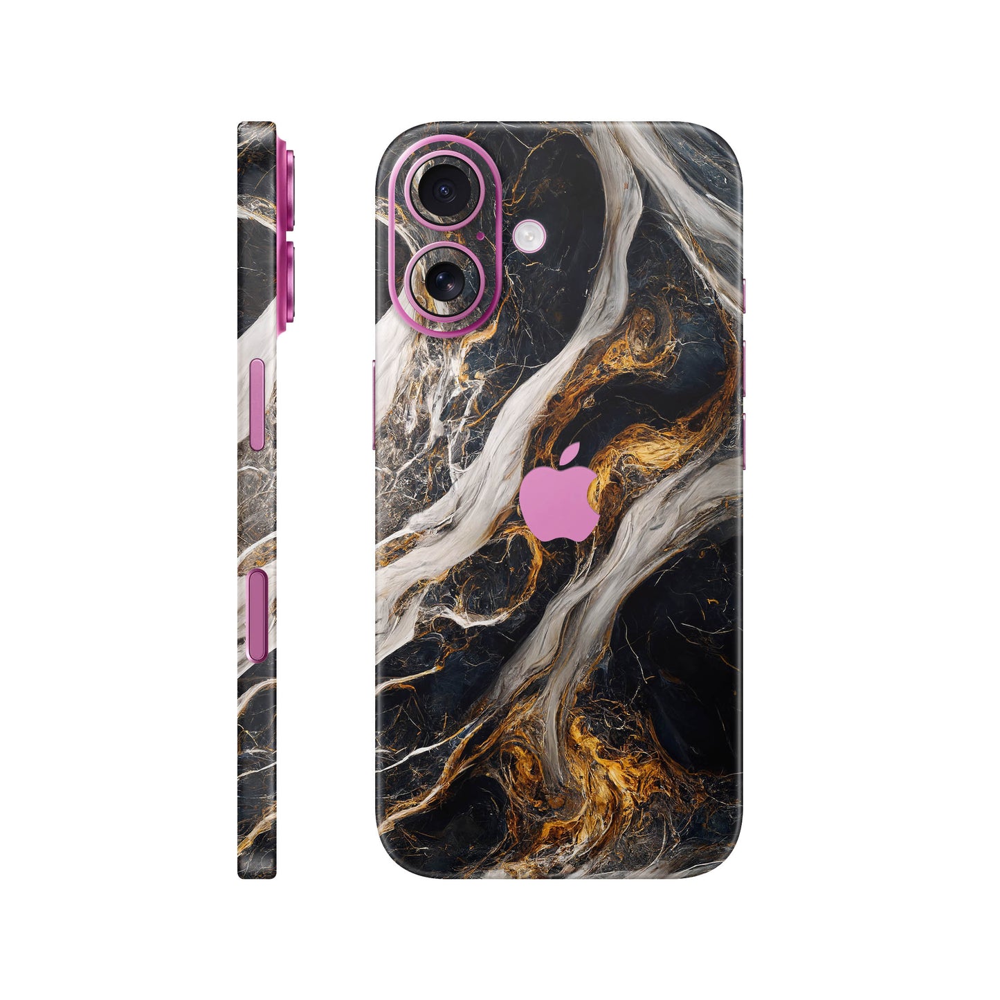 Folie de protectie iPhone 16, eSkins Signature, Skin Luxe Nebula