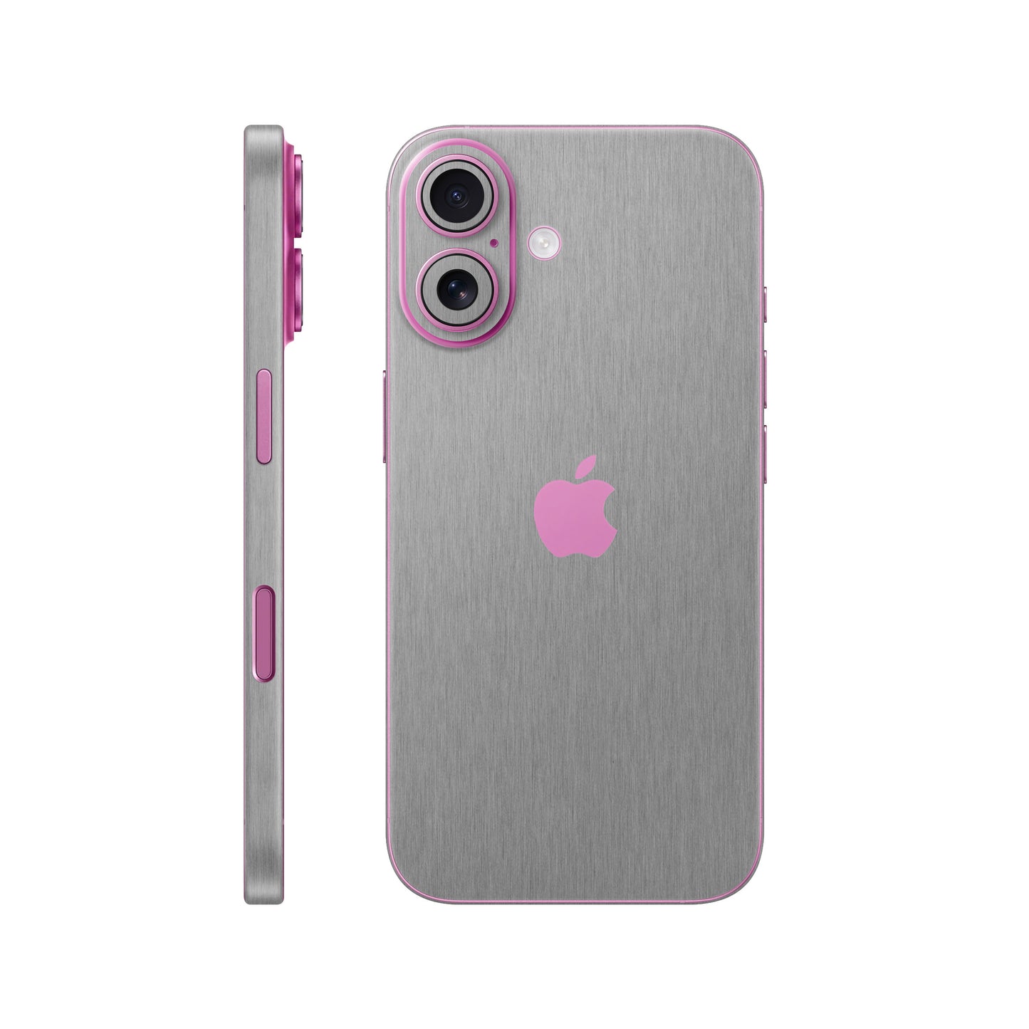 Folie de protectie iPhone 16, eSkins Elegans, Skin Metalic Grafit
