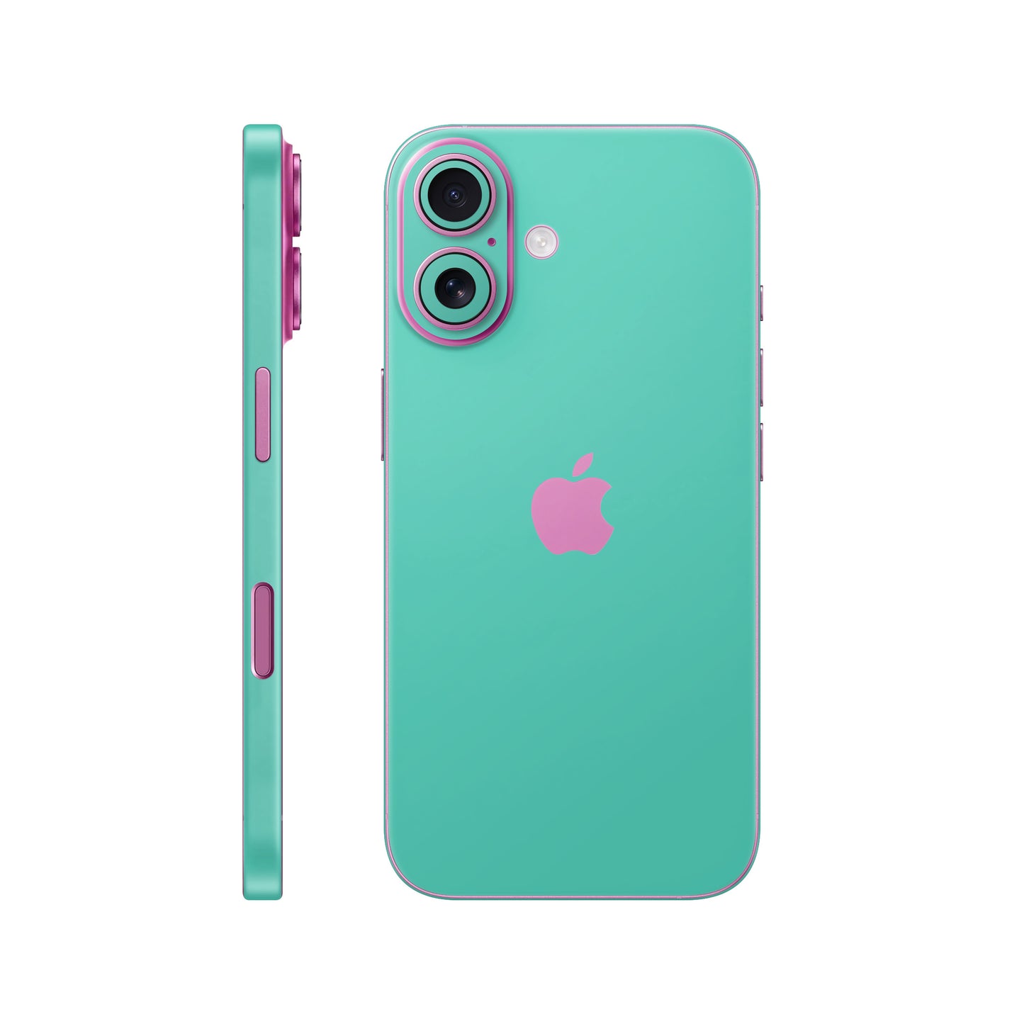 Folie de protectie iPhone 16, eSkins Unique, Skin Mat Verde Menta