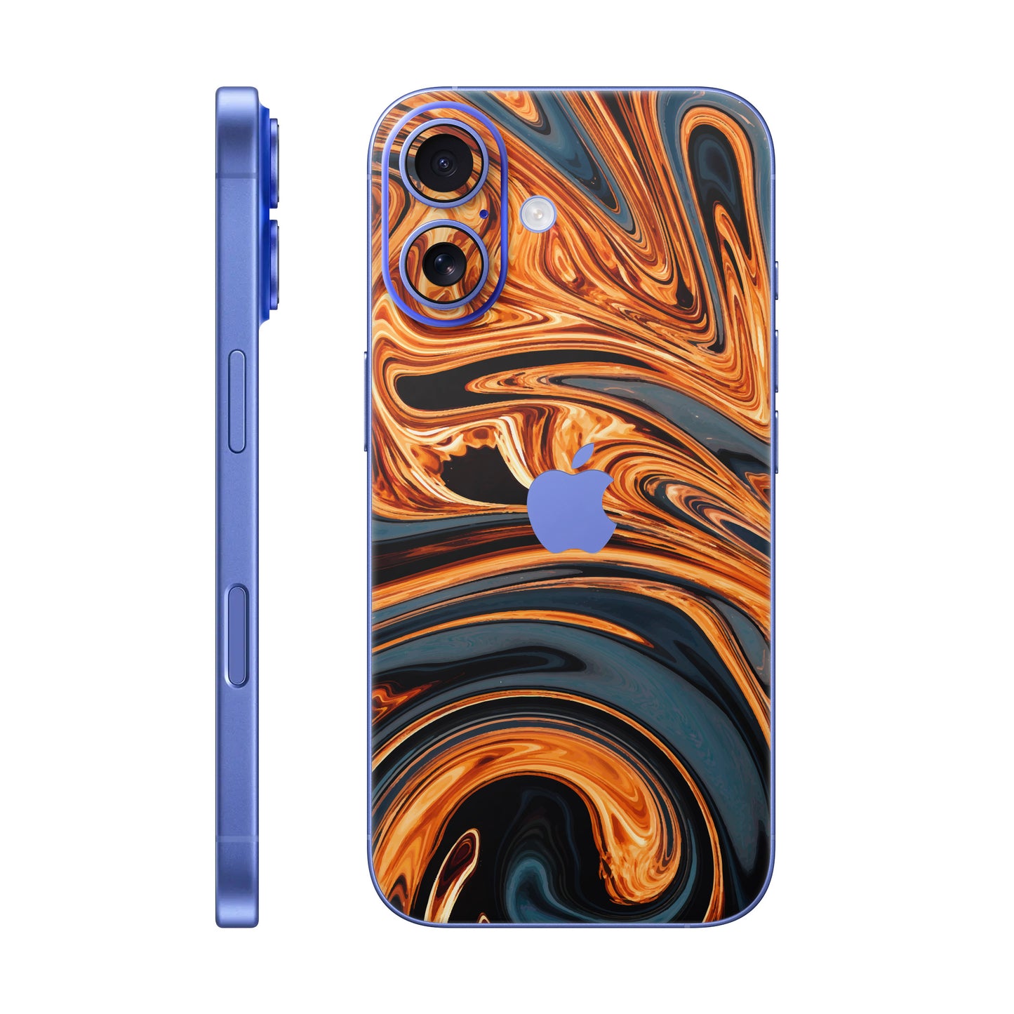 Folie de protectie iPhone 16 Plus, eSkins Signature, Skin Amber Blaze