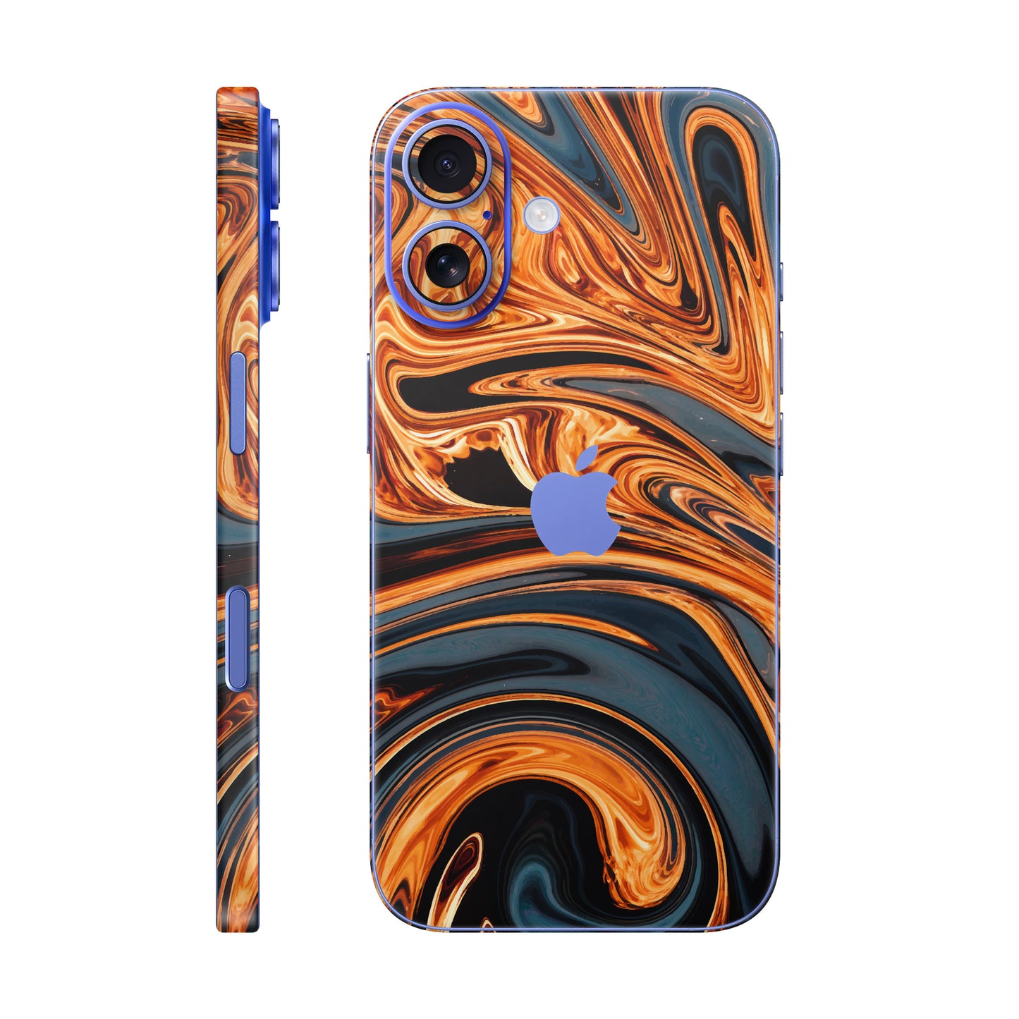 Folie de protectie iPhone 16 Plus, eSkins Signature, Skin Amber Blaze