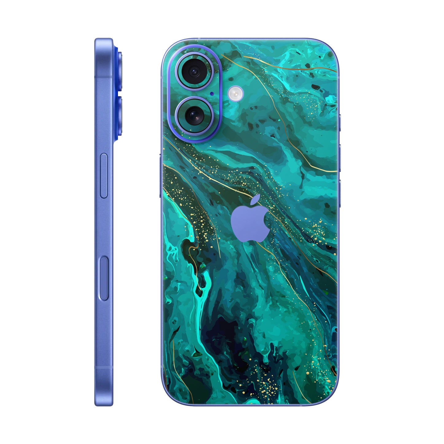 Folie de protectie iPhone 16 Plus, eSkins Signature, Skin Celestial Lagoon