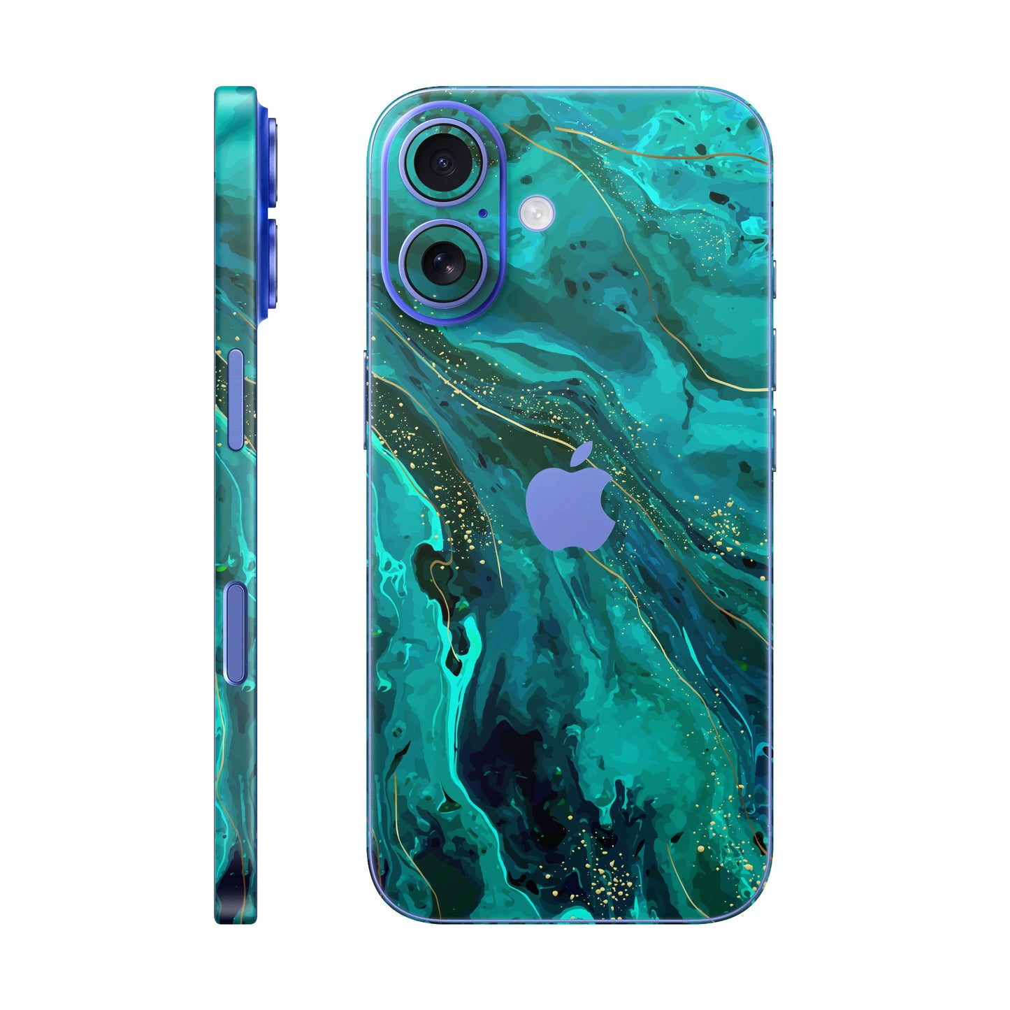 Folie de protectie iPhone 16 Plus, eSkins Signature, Skin Celestial Lagoon