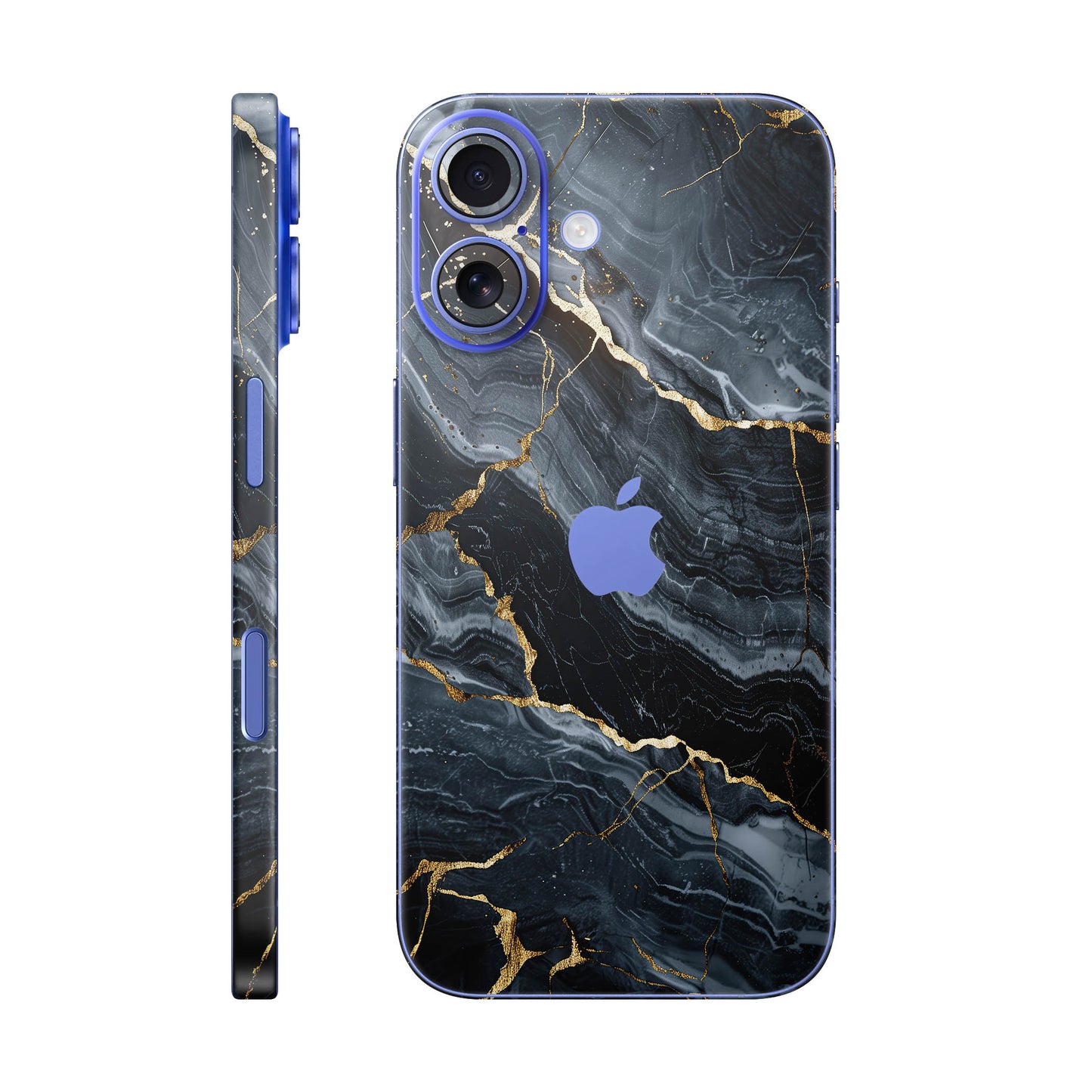 Folie de protectie iPhone 16 Plus, eSkins Signature, Skin Gilded Abyss