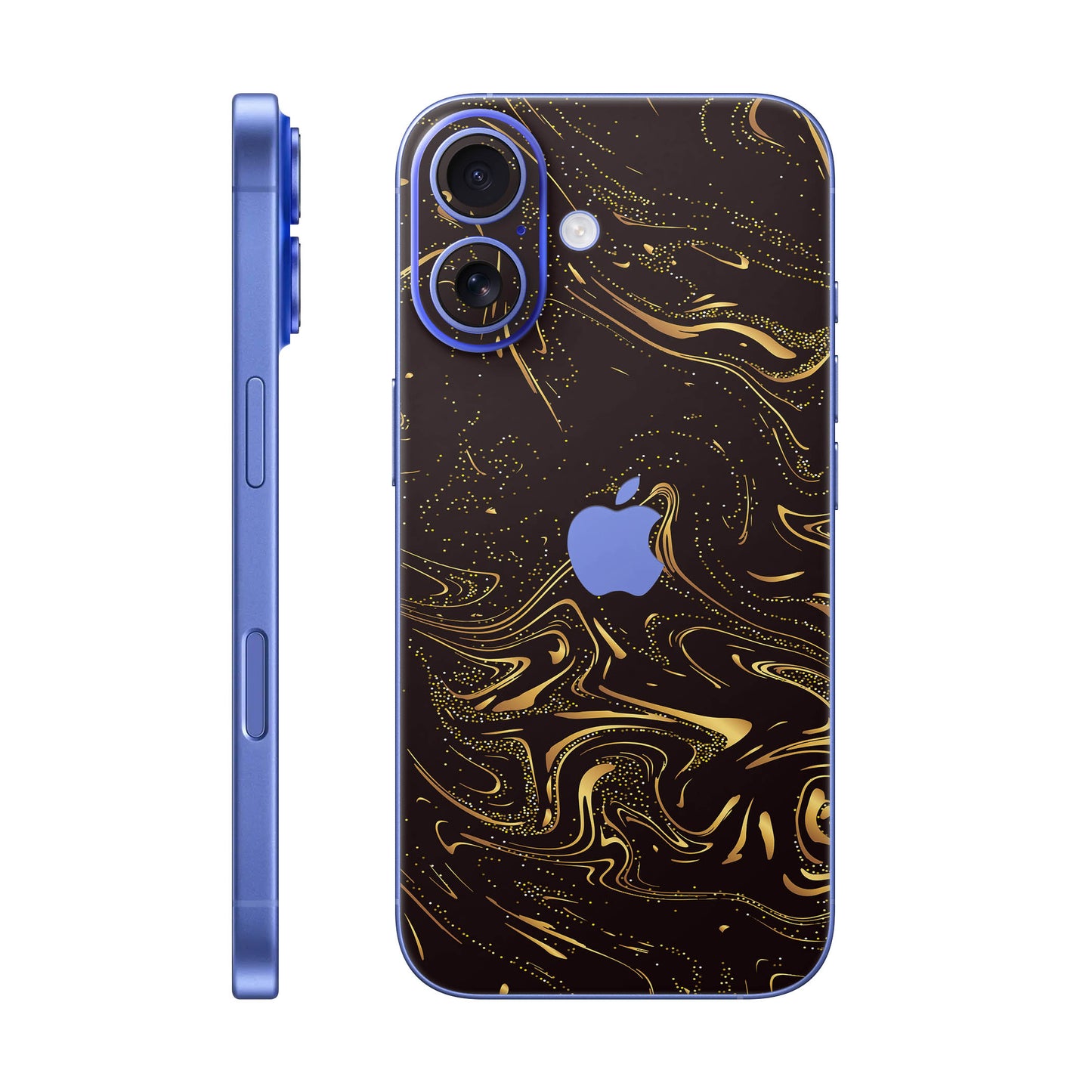 Folie de protectie iPhone 16 Plus, eSkins Signature, Golden Noir