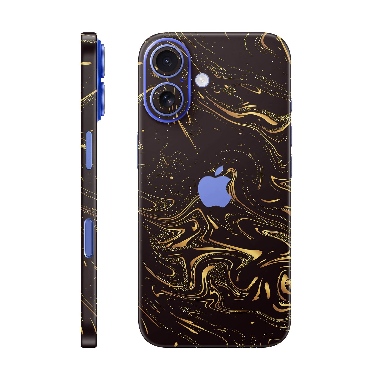 Folie de protectie iPhone 16 Plus, eSkins Signature, Golden Noir