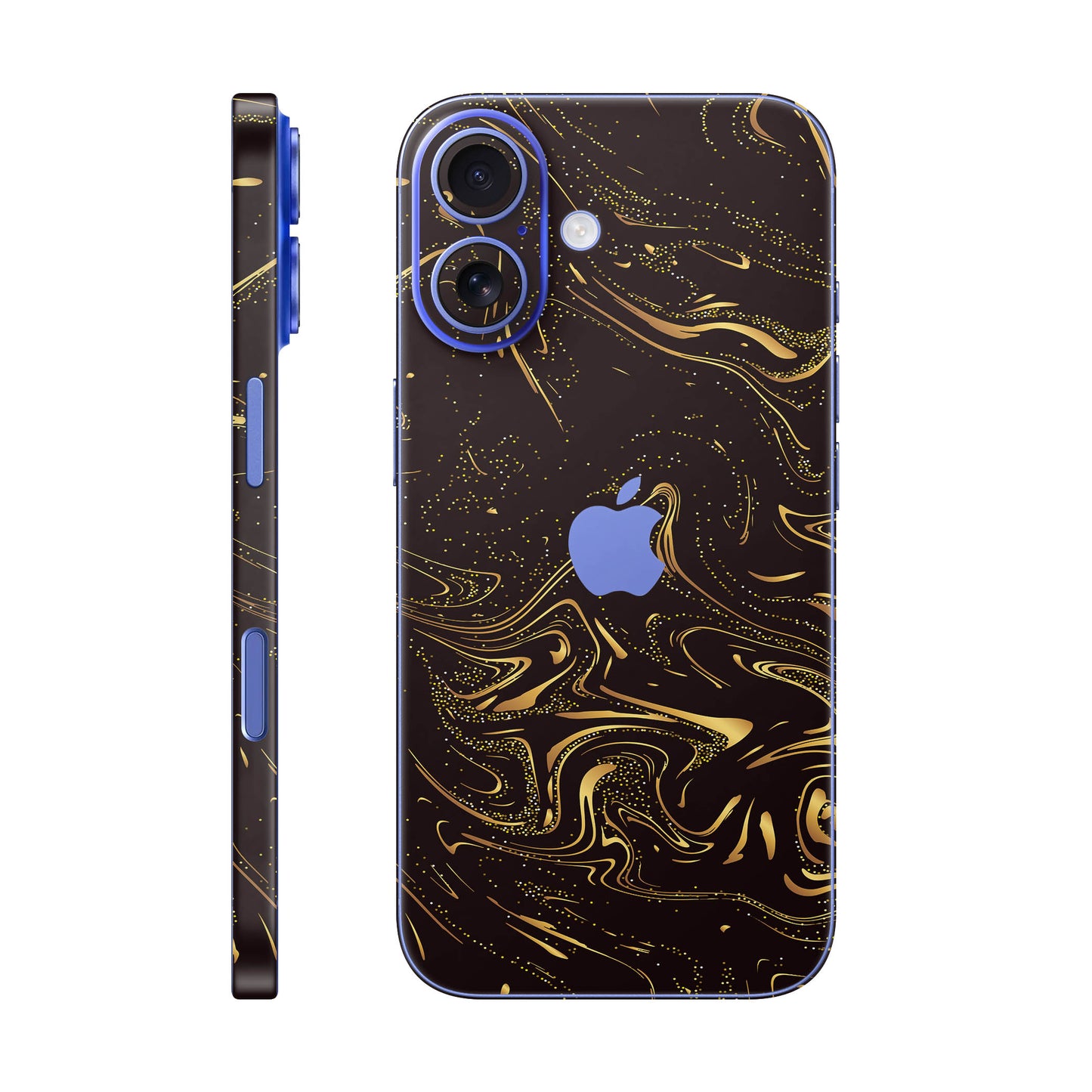 Folie de protectie iPhone 16 Plus, eSkins Signature, Golden Noir