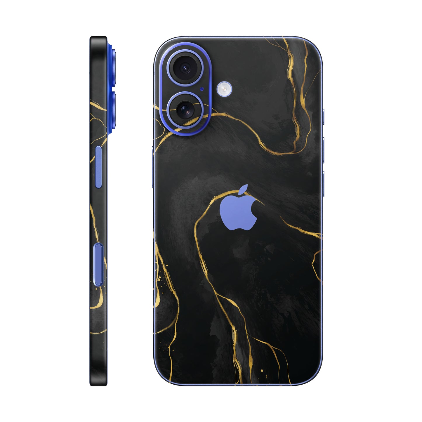 Folie de protectie iPhone 16 Plus, eSkins Signature, Skin Golden Onyx