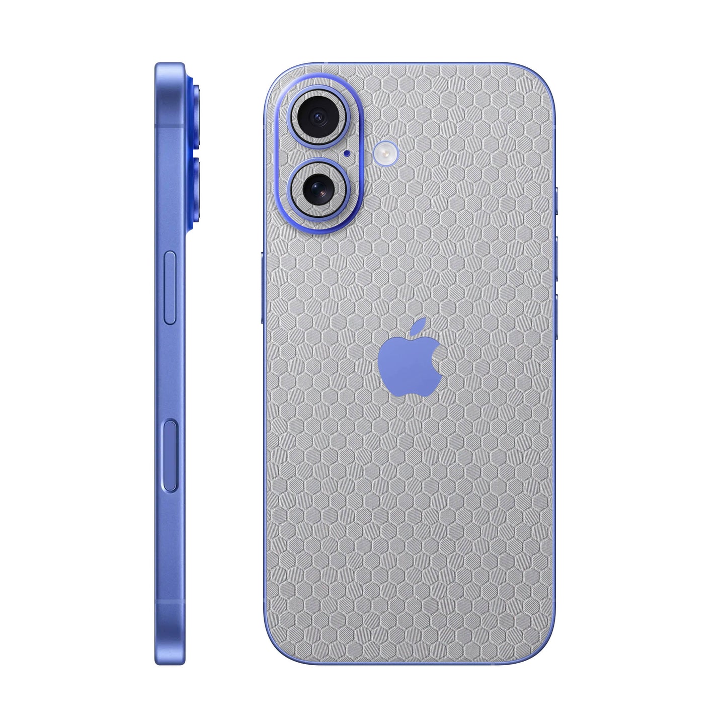 Folie de protectie iPhone 16 Plus, eSkins Elegans, Skin Honeycomb Gri
