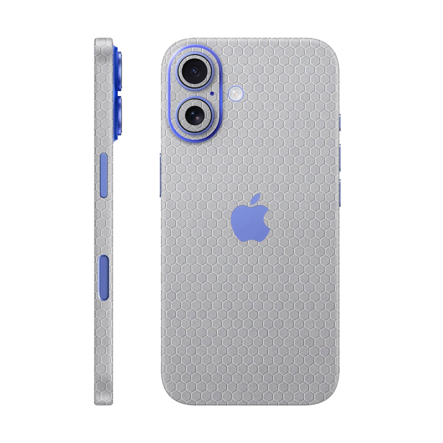 Folie de protectie iPhone 16 Plus, eSkins Elegans, Skin Honeycomb Gri
