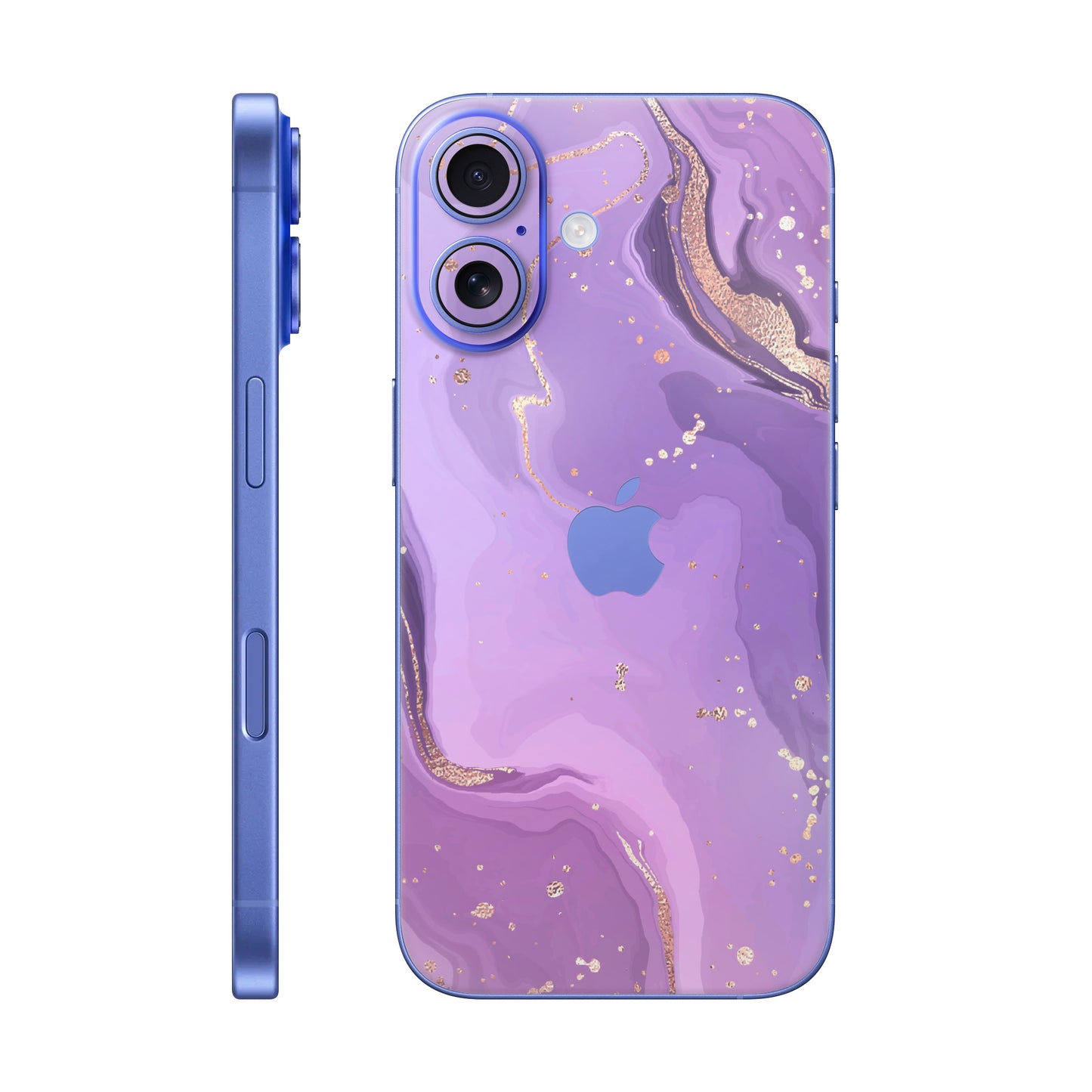 Folie de protectie iPhone 16 Plus, eSkins Signature, Skin Lavender Swirl