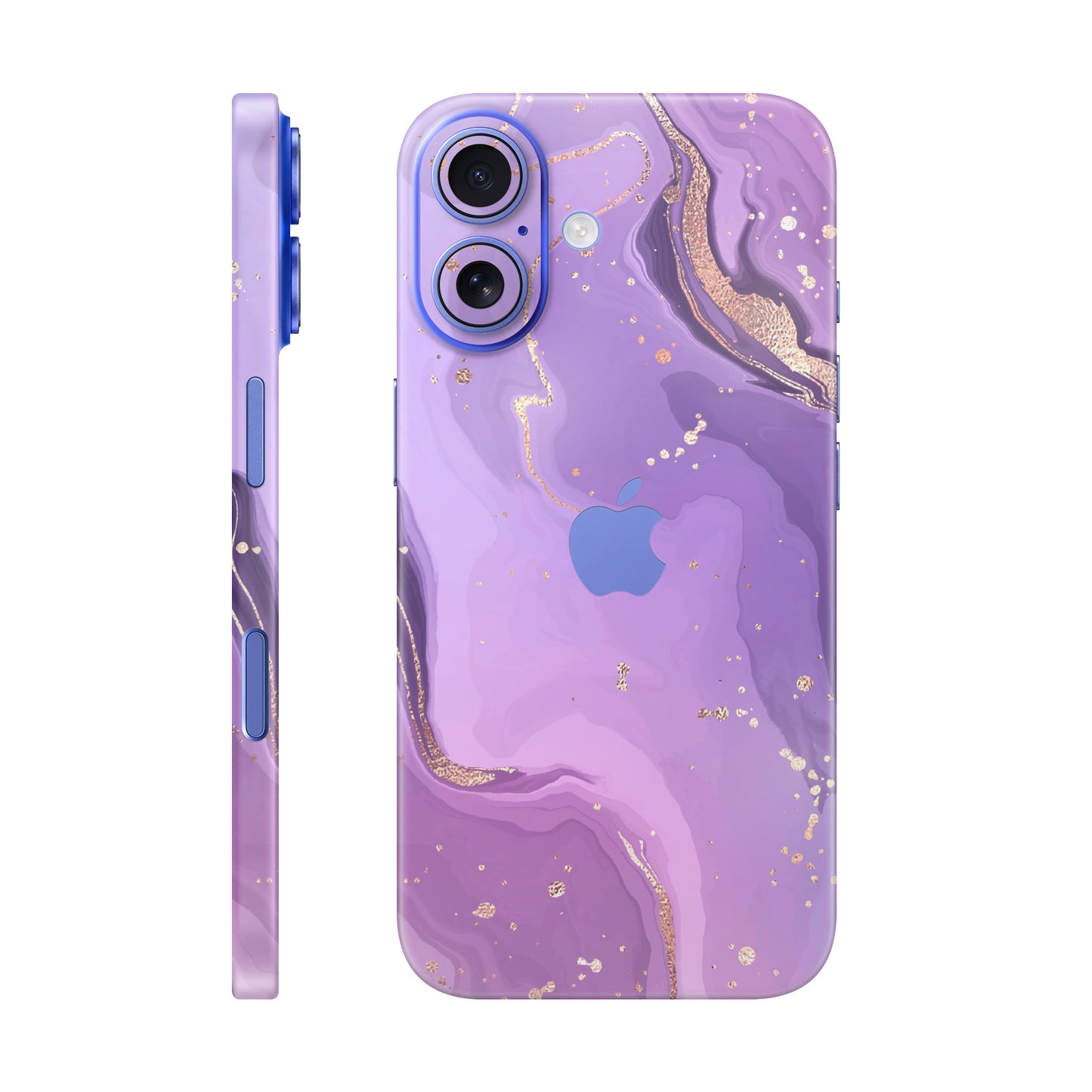 Folie de protectie iPhone 16 Plus, eSkins Signature, Skin Lavender Swirl