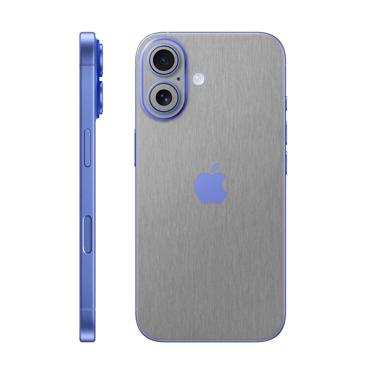 Folie de protectie iPhone 16 Plus, eSkins Elegans, Skin Metalic Grafit