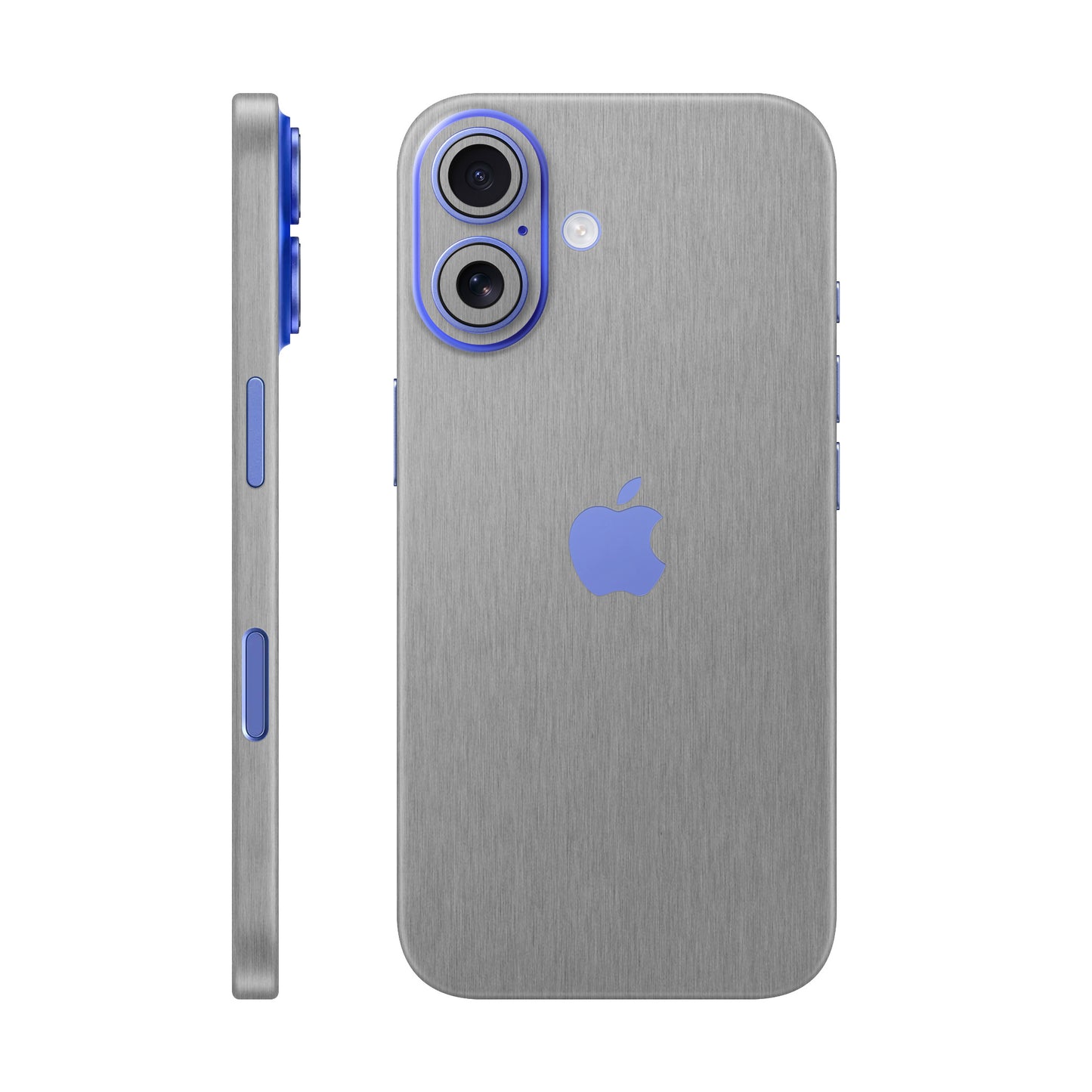 Folie de protectie iPhone 16 Plus, eSkins Elegans, Skin Metalic Grafit