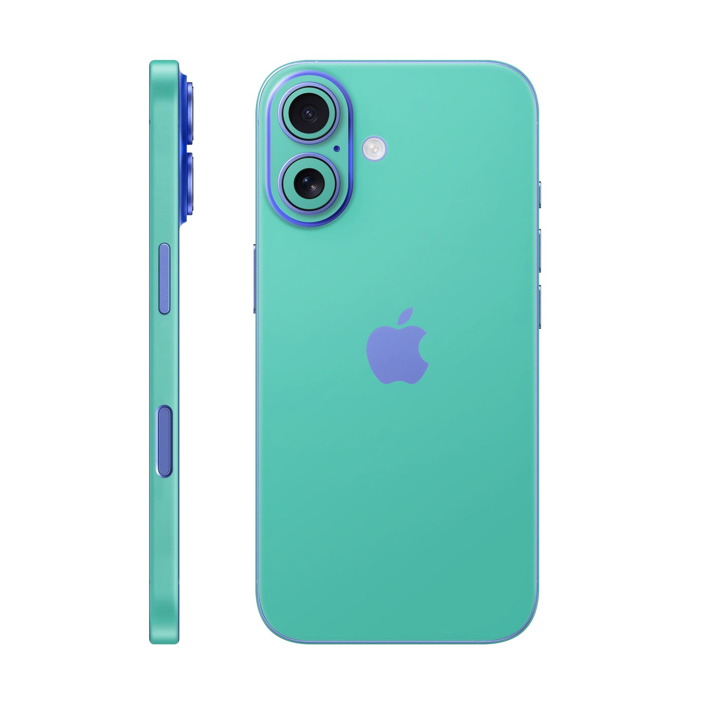 Folie de protectie iPhone 16 Plus, eSkins Unique, Skin Mat Verde Menta