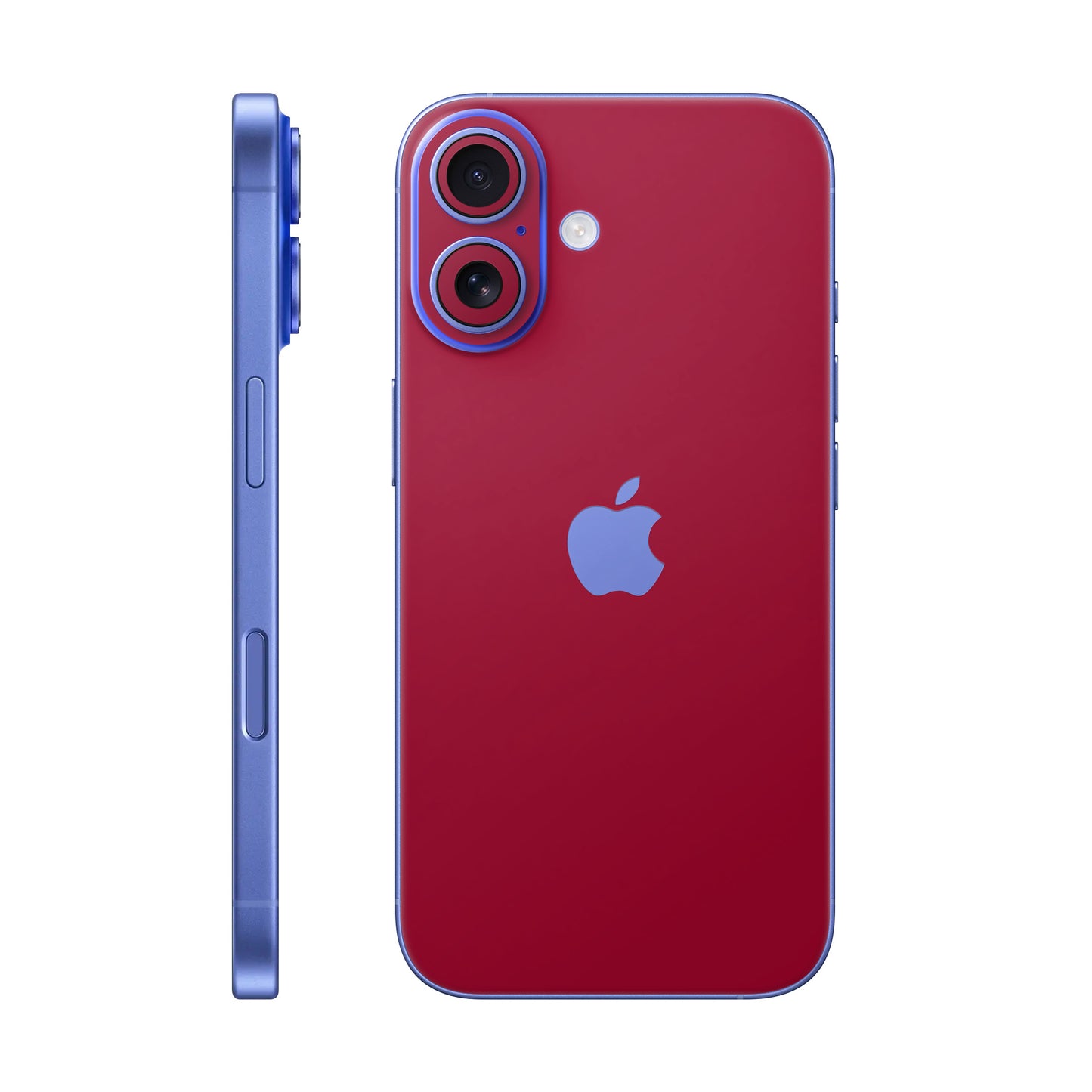 Folie de protectie iPhone 16 Plus, eSkins Unique, Skin Mat Rosu