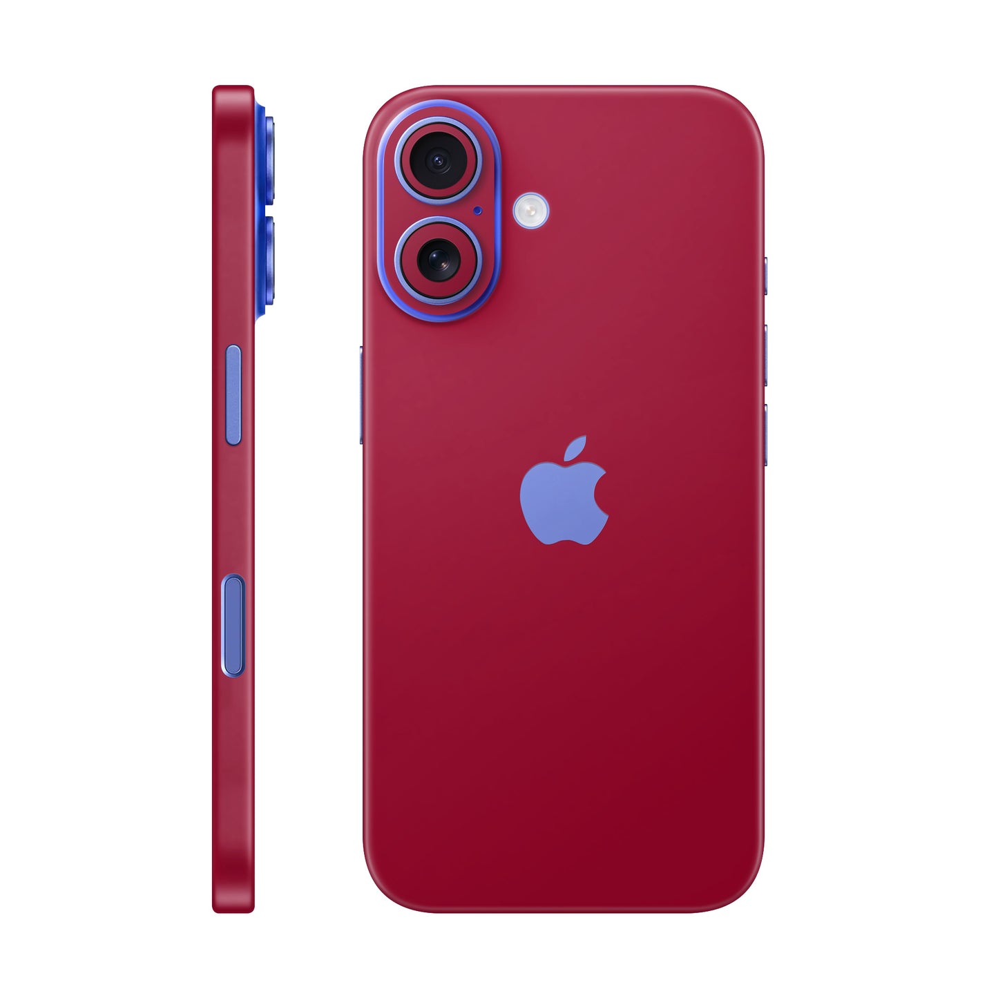 Folie de protectie iPhone 16 Plus, eSkins Unique, Skin Mat Rosu