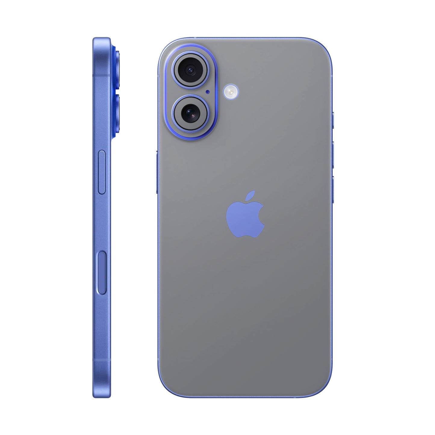 Folie de protectie iPhone 16 Plus, eSkins Unique, Skin Mat Gri