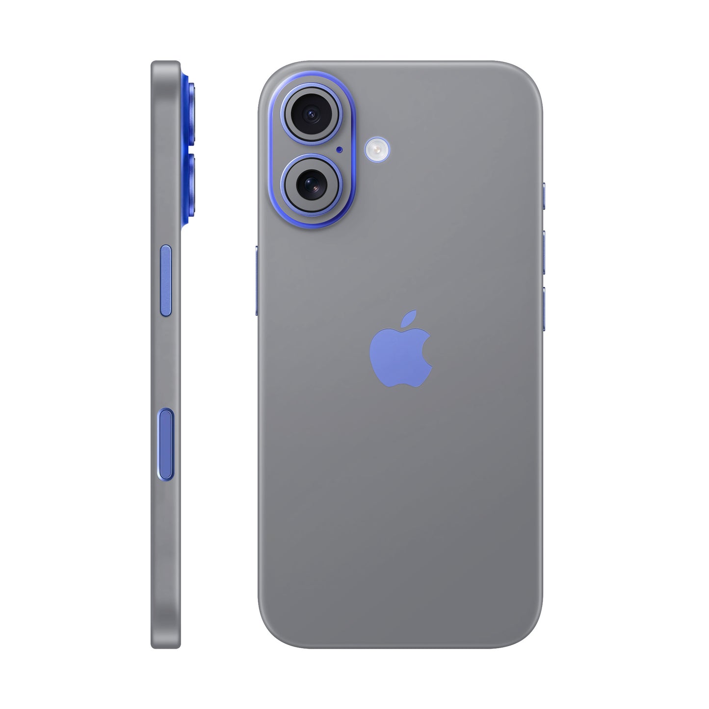 Folie de protectie iPhone 16 Plus, eSkins Unique, Skin Mat Gri