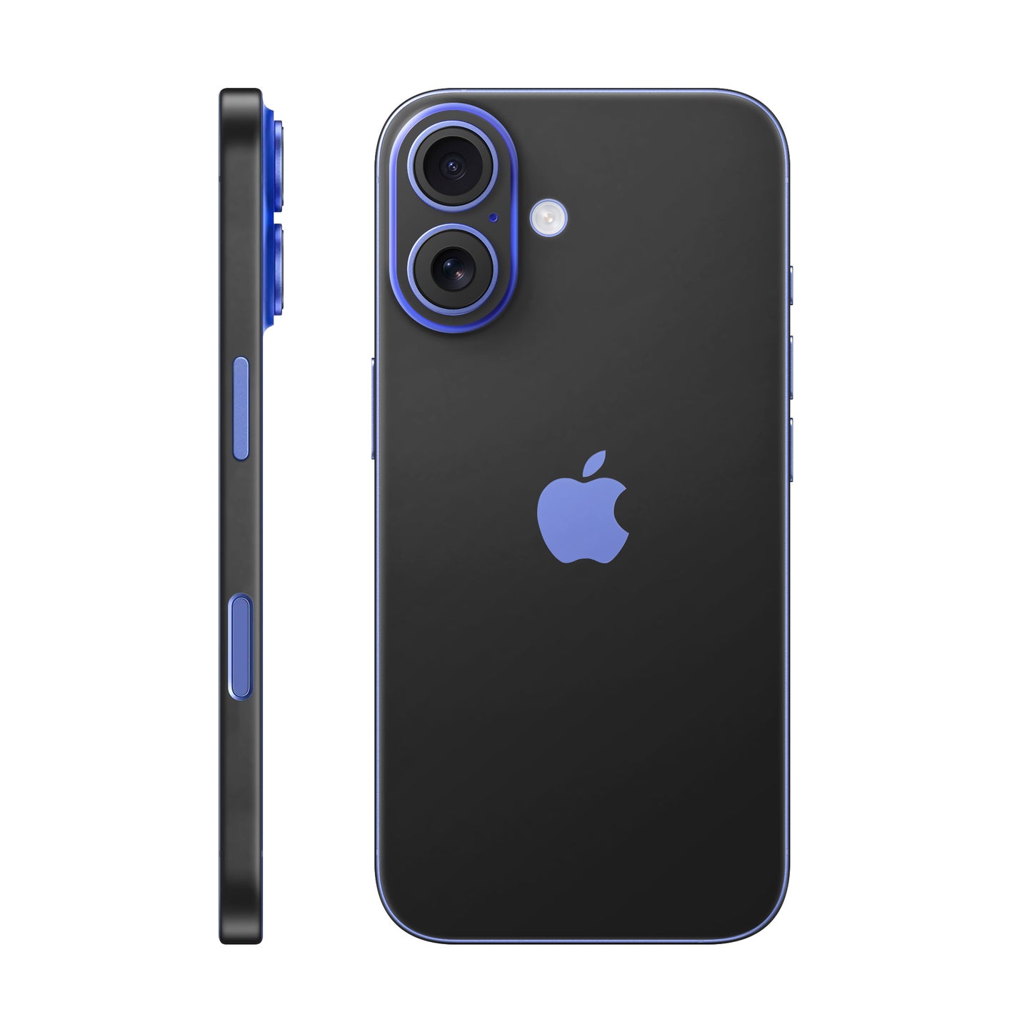 Folie de protectie iPhone 16 Plus, eSkins Unique, Skin Mat Negru