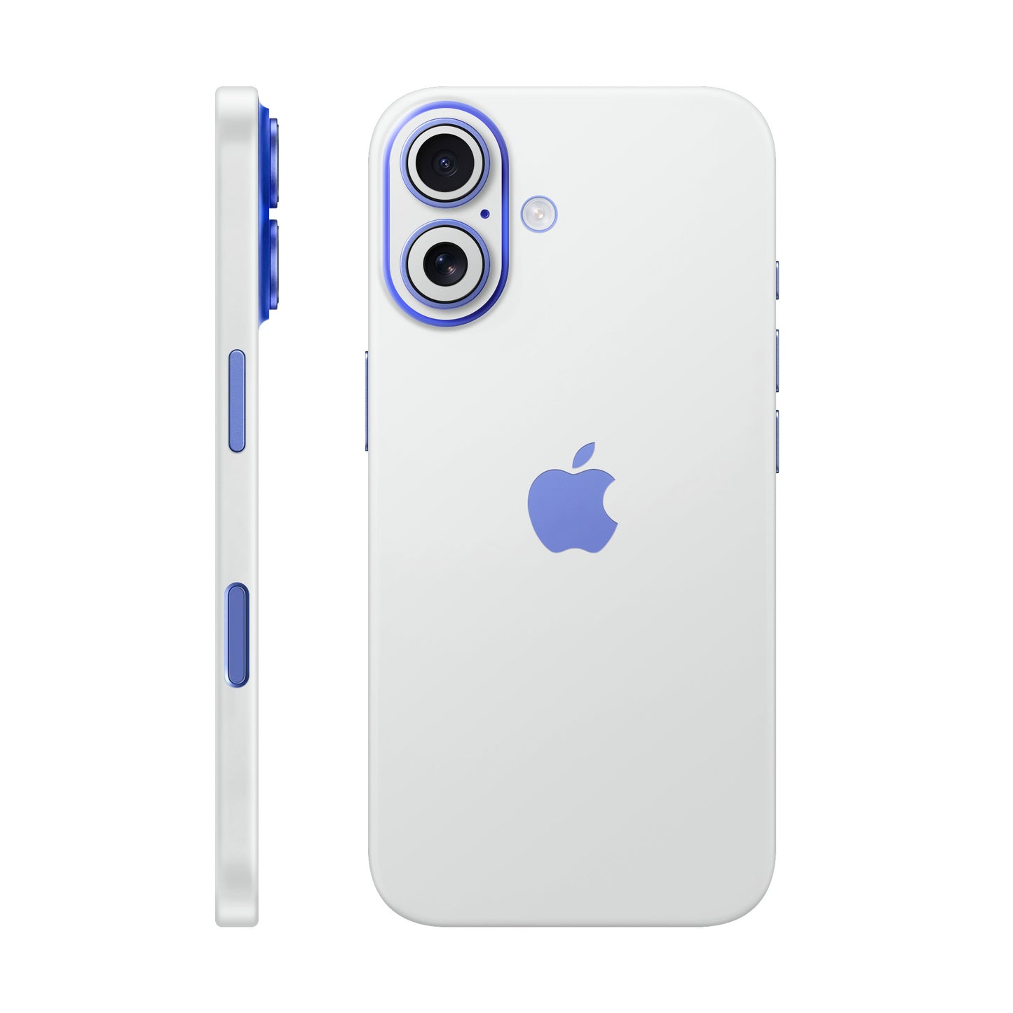 Folie de protectie iPhone 16 Plus, eSkins Unique, Skin Mat Alb
