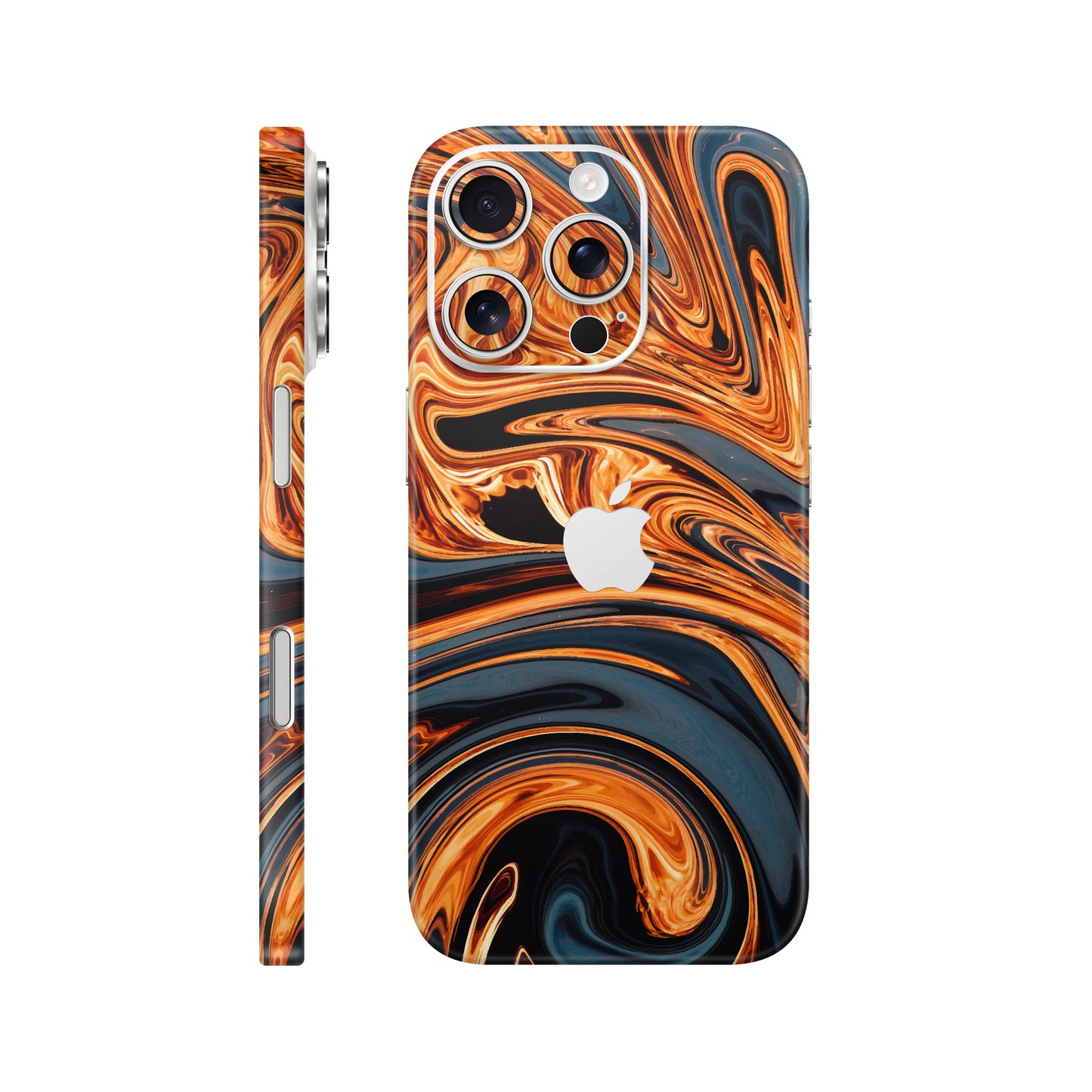 Folie de protectie iPhone 16 Pro, eSkins Signature, Skin Amber Blaze