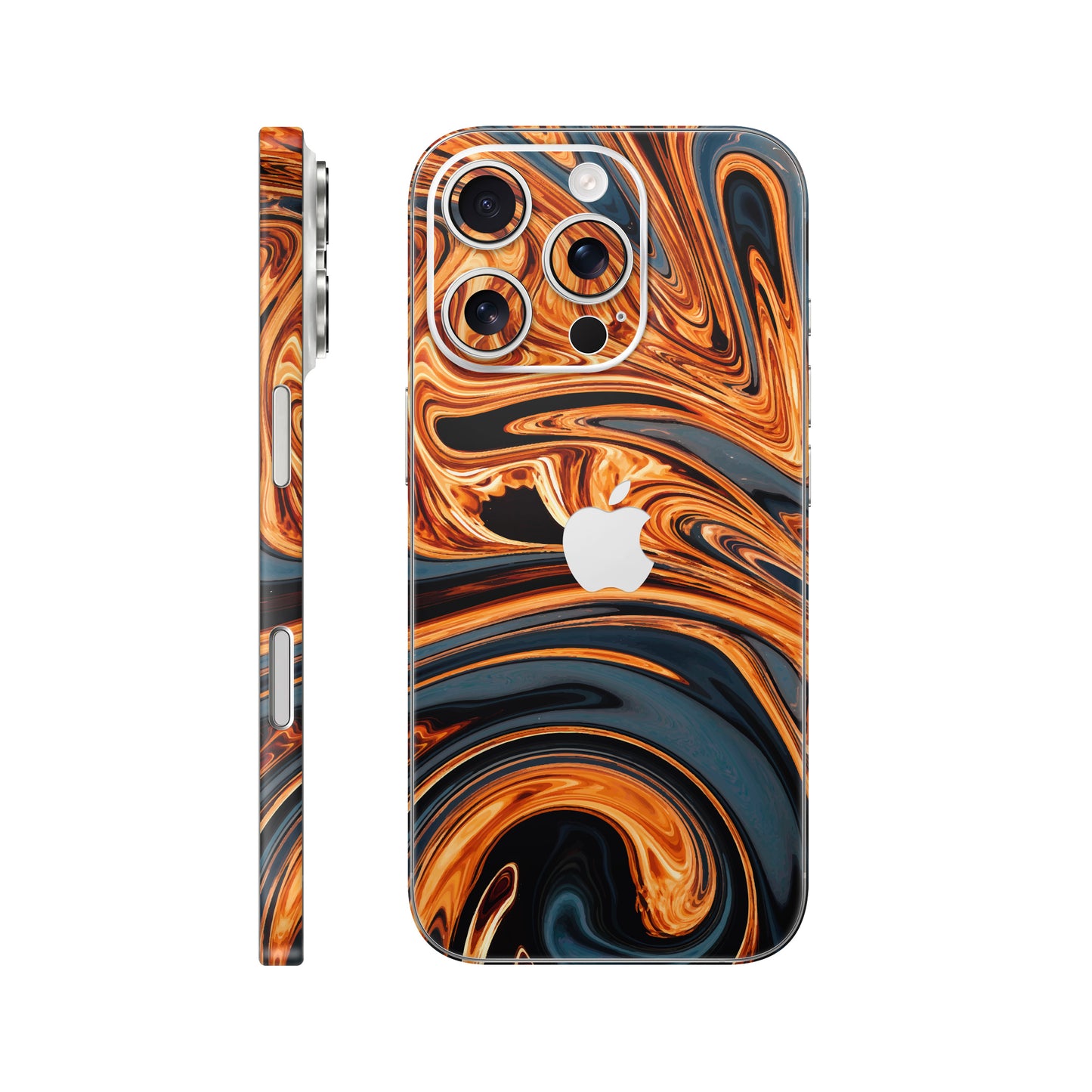 Folie de protectie iPhone 16 Pro, eSkins Signature, Skin Amber Blaze