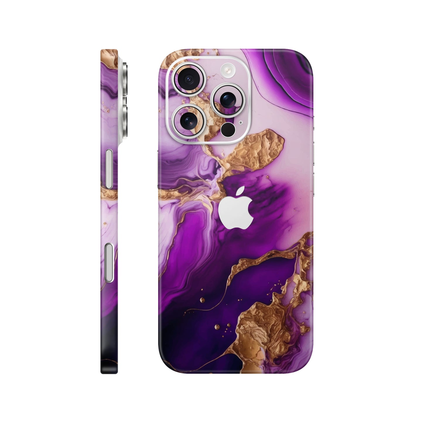 Folie de protectie iPhone 16 Pro, eSkins Signature, Skin Amethyst Dream