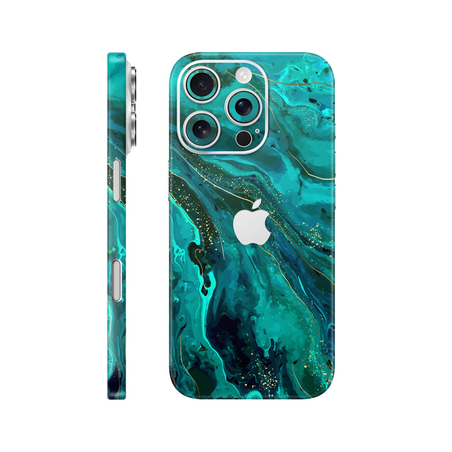 Folie de protectie iPhone 16 Pro, eSkins Signature, Skin Celestial Lagoon