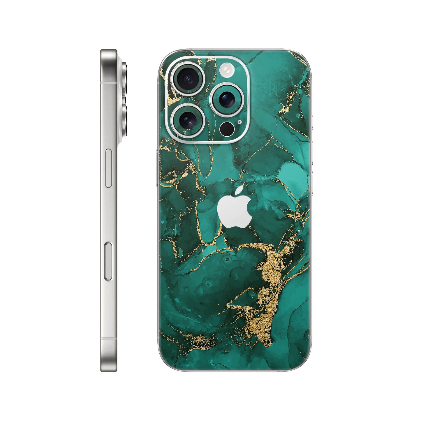 Folie de protectie iPhone 16 Pro, eSkins Signature, Ethereal Green