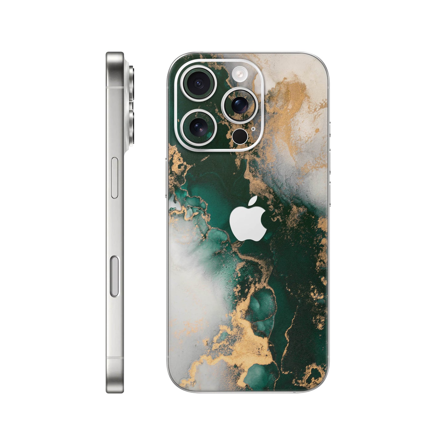 Folie de protectie iPhone 16 Pro, eSkins Signature, Forest Mist