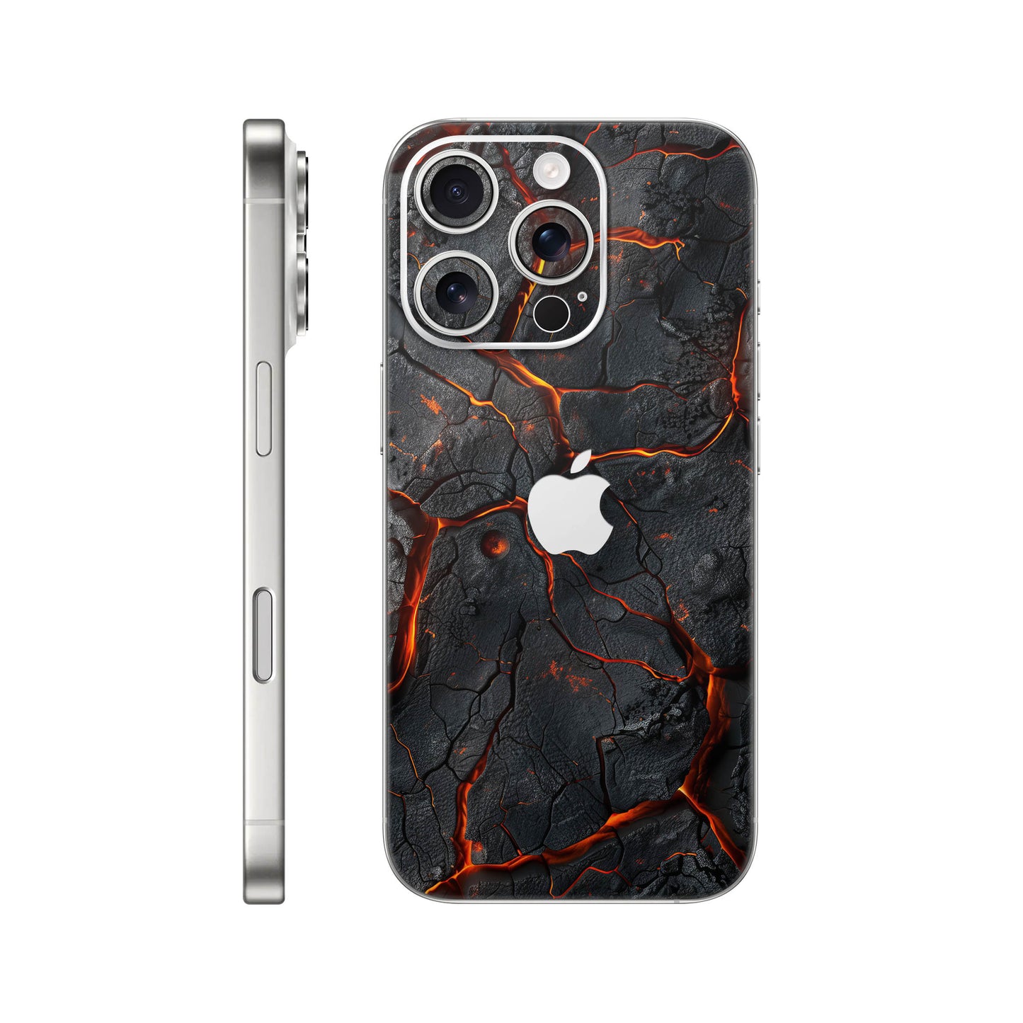 Folie de protectie iPhone 16 Pro, eSkins Signature, Skin Inferno Crust