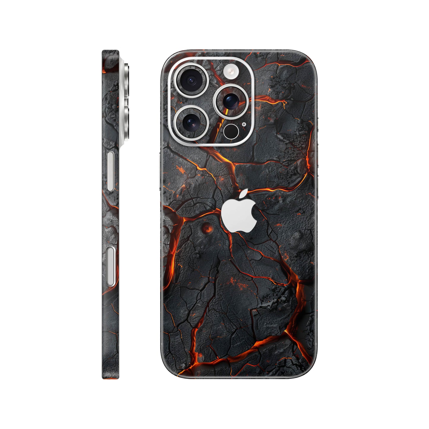 Folie de protectie iPhone 16 Pro, eSkins Signature, Skin Inferno Crust