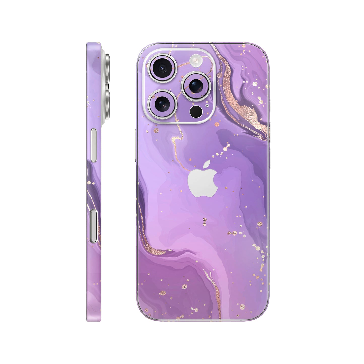 Folie de protectie iPhone 16 Pro, eSkins Signature, Skin Lavender Swirl