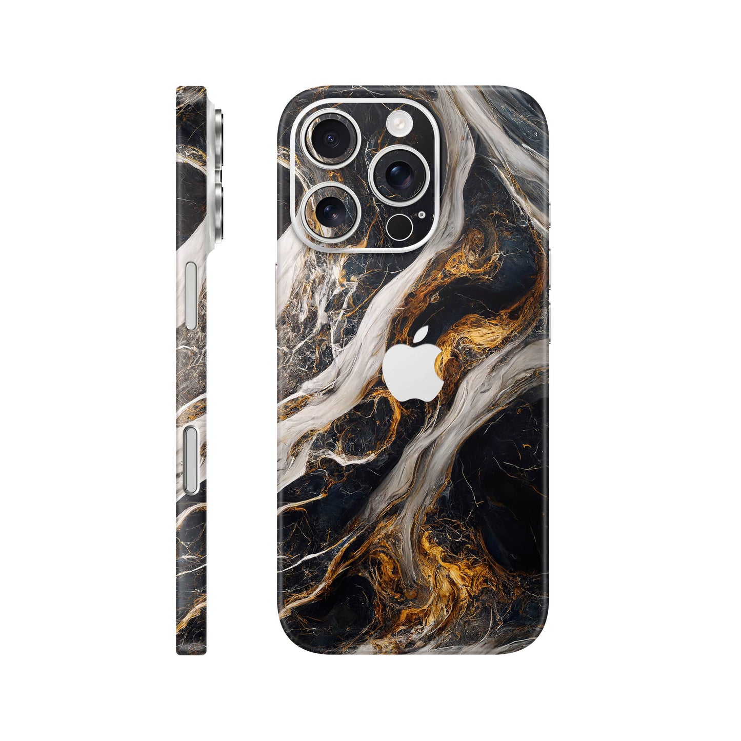 Folie de protectie iPhone 16 Pro, eSkins Signature, Skin Luxe Nebula