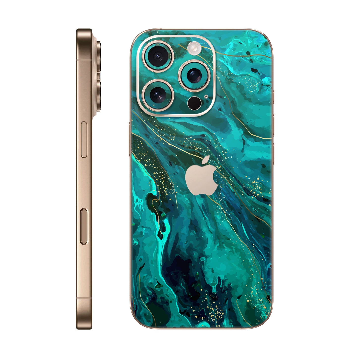 Folie de protectie iPhone 16 Pro Max, eSkins Signature, Skin Celestial Lagoon