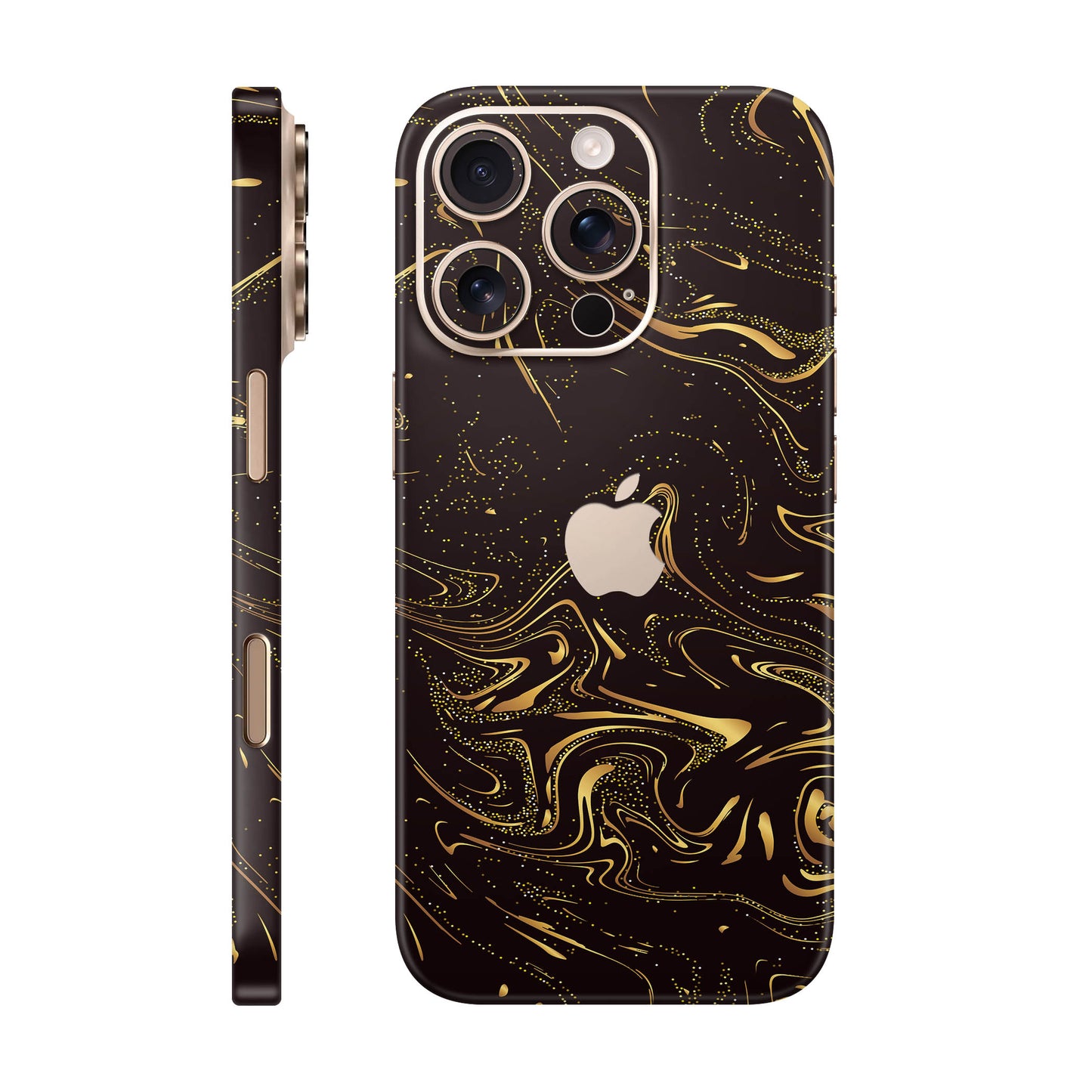 Folie de protectie iPhone 16 Pro Max, eSkins Signature, Golden Noir