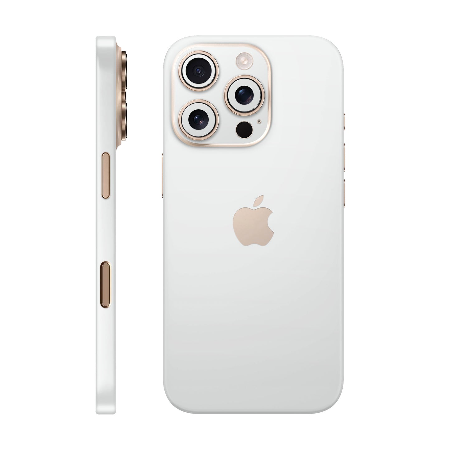 Folie de protectie iPhone 16 Pro Max, eSkins Unique, Skin Mat Alb